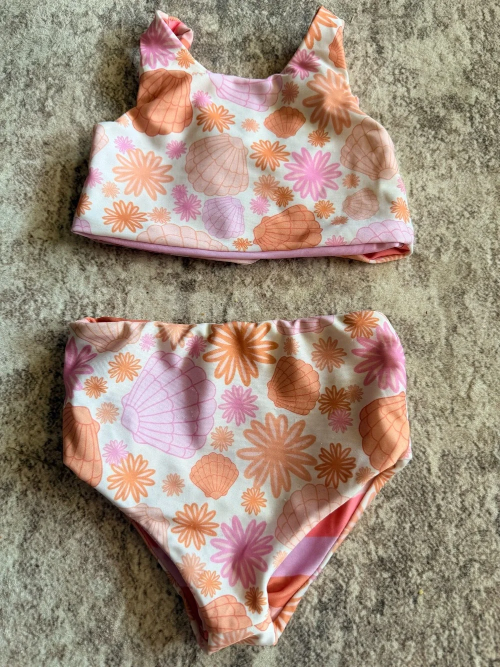 Half Moon Apparel girl’s Reversible Swimsuit